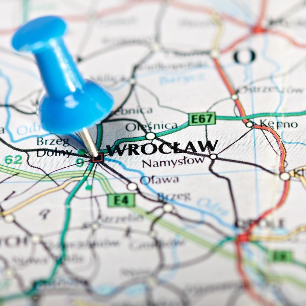 Wrocław na mapie Polski
